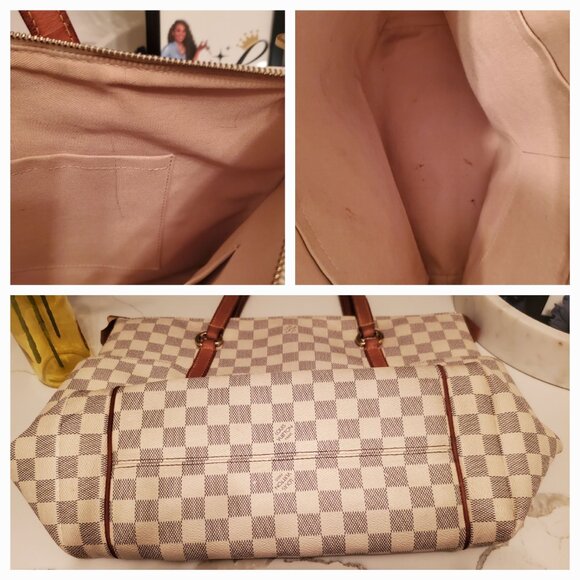 LV23-Louis Vuitton Damier Azur Totally + Wallet - Picture 3 of 4